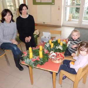 Kindergarten bereitet sich auf Weihnachten vor