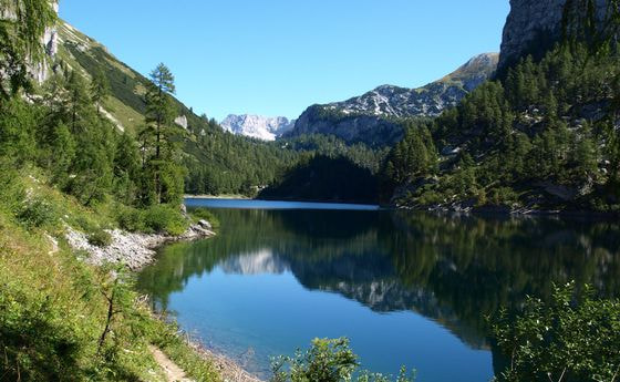 Spiegelung im Lahngangsee. © Stefanie Petelin / Spiegelung im Lahngangsee. © Stefanie Petelin Spiegelung im Lahngangsee. © Stefanie Petelin