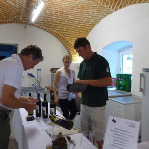 Wein und Fisch