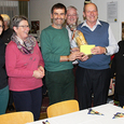 Ingrid Pühringer, Elisabeth Strigl, Pfarrer Reinhard Bell, Heribert Schwarz, Erich FRITZ und Gattin Rosina FRITZ
